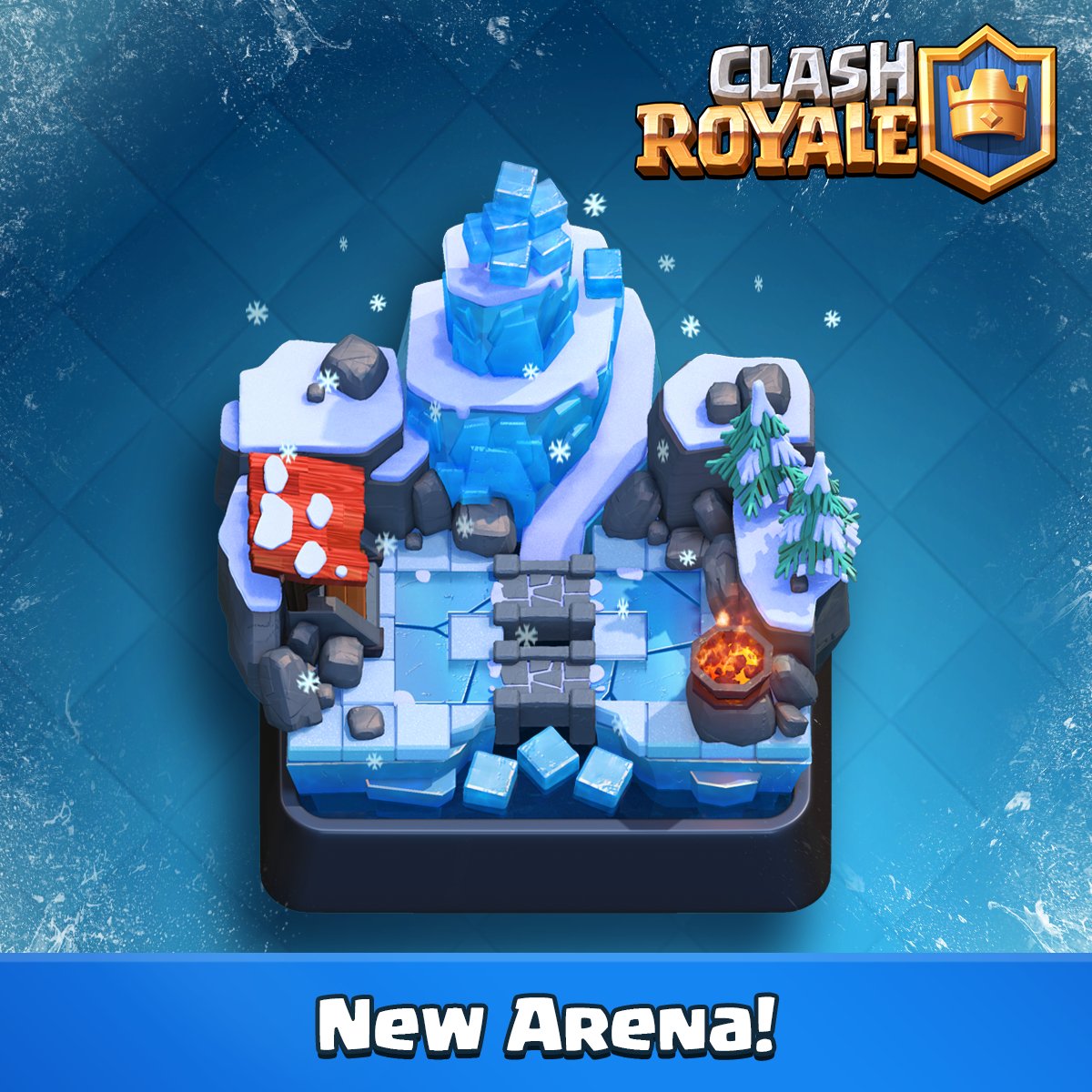 Sneak Peek 1 Frozen Peak La Nouvelle Arène De Clash Royale Wikiclashroyale Fr